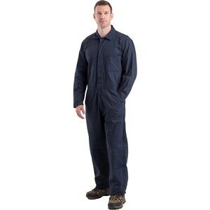NWT Berne Men's Heritage Duck Zippered Unlined Coverall Size 2XL Navy $150 CC105